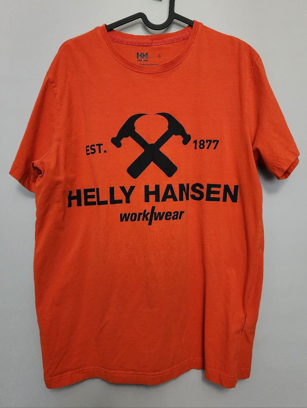Helly Hansen Orange Short-Sleeve Workwear Logo Tee